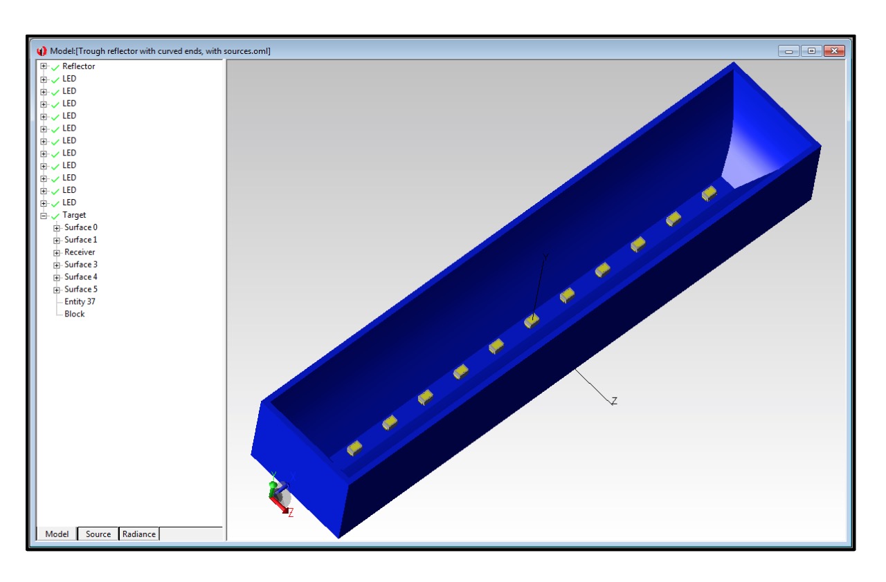 WHITE PAPER "LED Reflector and Lens Simulation using TracePro